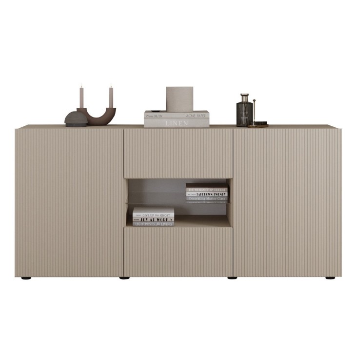 Combinazione RIO cashmere - mobile TV, buffet e vetrina