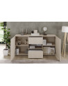 Conjunto Rio Cashmere - mueble TV, aparador y vitrina