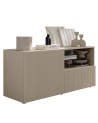 Conjunto Rio Cashmere - mueble TV, aparador y vitrina