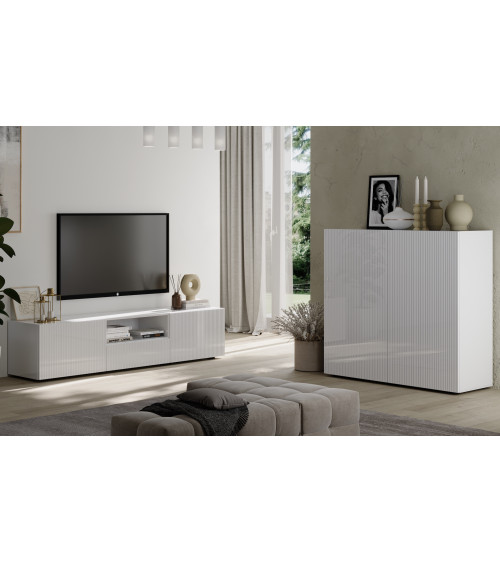 Combinazione RIO blanco - Credenza & Mobile TV