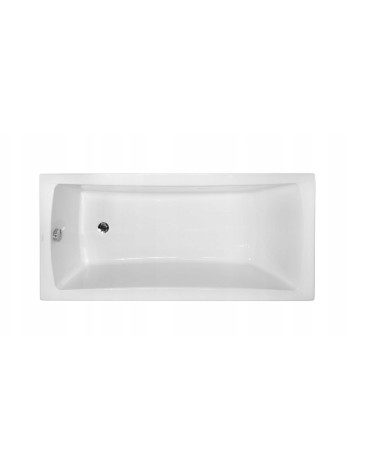 Baignoire MIRANO II rainurée avec tablier noir 140/150/160/170 x 70