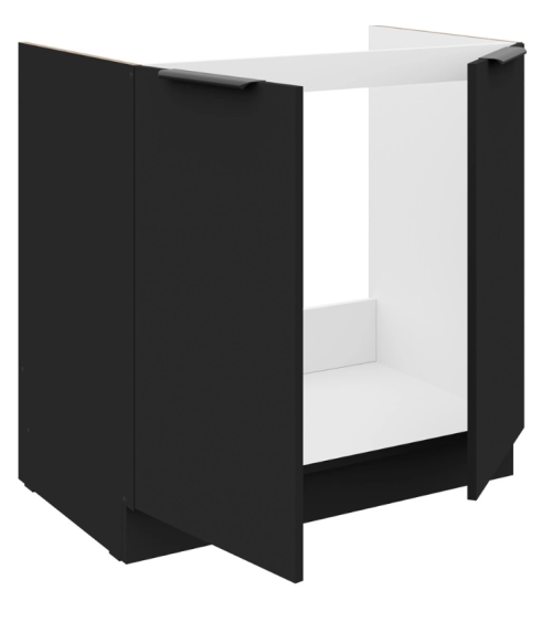 Cocina Siena negra 260 cm