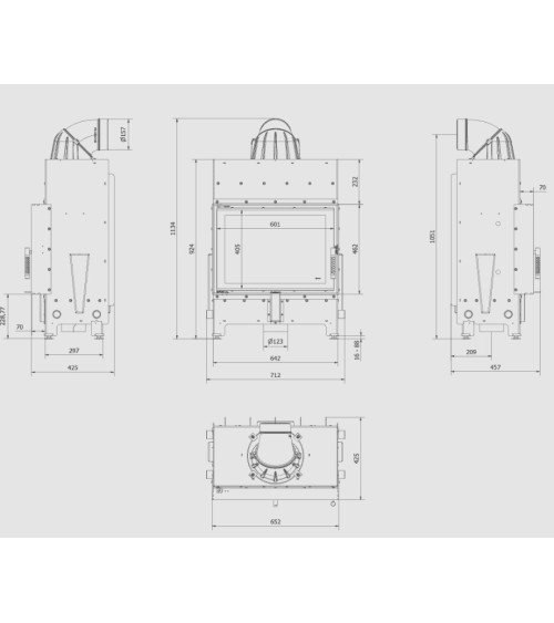 Takkasydän SMART MS 8 BS - 8 kW