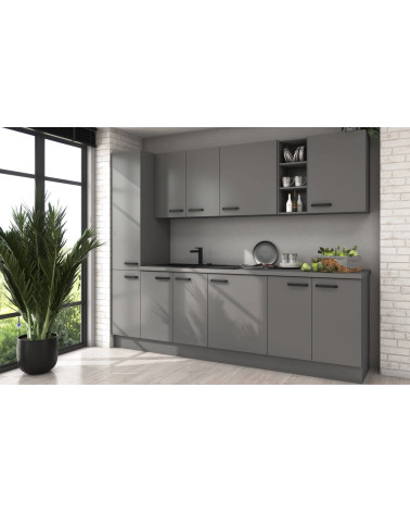 copy of Cozinha Siena preta 260 cm