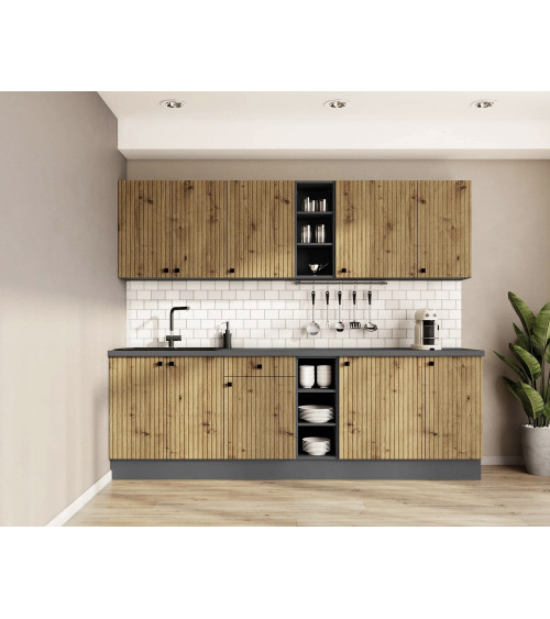 copy of Cozinha Siena preta 260 cm