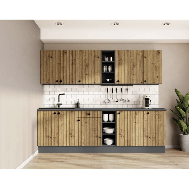 copy of Cozinha Siena preta 260 cm