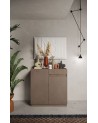 Buffet 2 portes + 1 tiroir FANTASY Bronze/chêne Mercure 105 x 107 cm