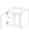 Cocina MONZA negro y roble – 260 cm