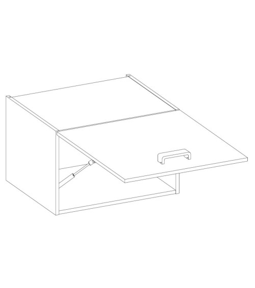 Cocina MONZA negro y roble – 260 cm