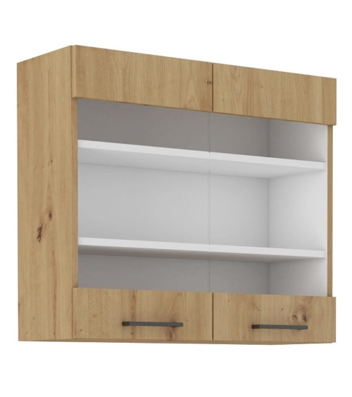 Cucina MONZA nero e rovere – 260 cm