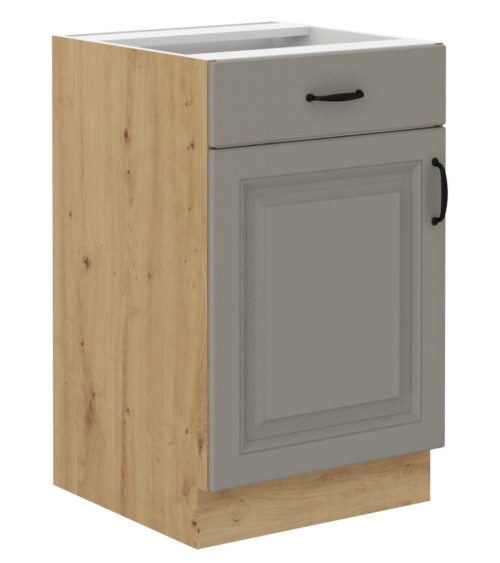 Cuisine Delos beige gris et chêne – 250 cm