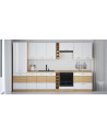 Cucina Alpine bianca & rovere 335 cm
