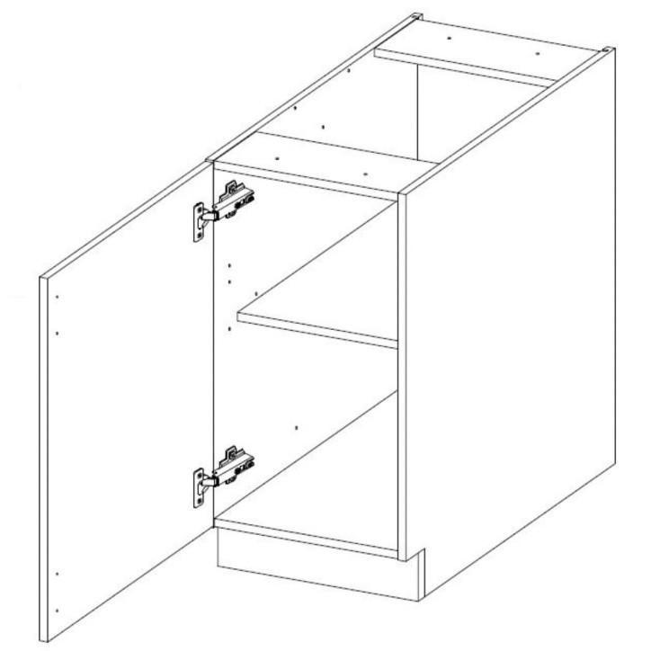 Cocina Alpine blanco & roble 335 cm