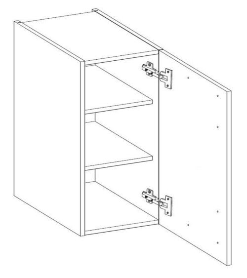 Cocina Alpine blanco & roble 335 cm
