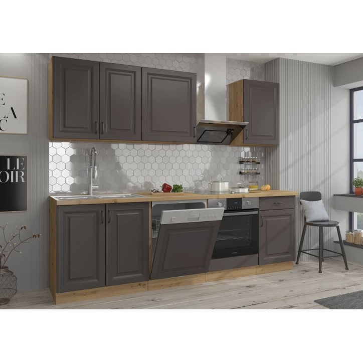 Cucina Style grigio scandinavo 250 cm