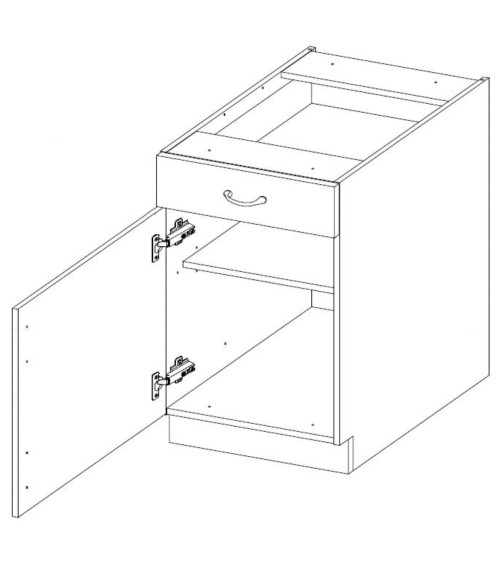 Cuisine Style gris scandinave - 250cm
