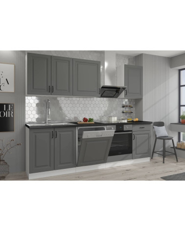 Cuisine Tilos gris cendré - 250cm