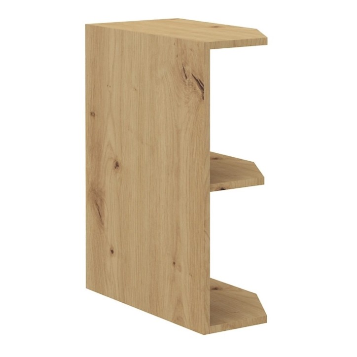 Cocina Luis blanca y roble artisan de 290x260 cm