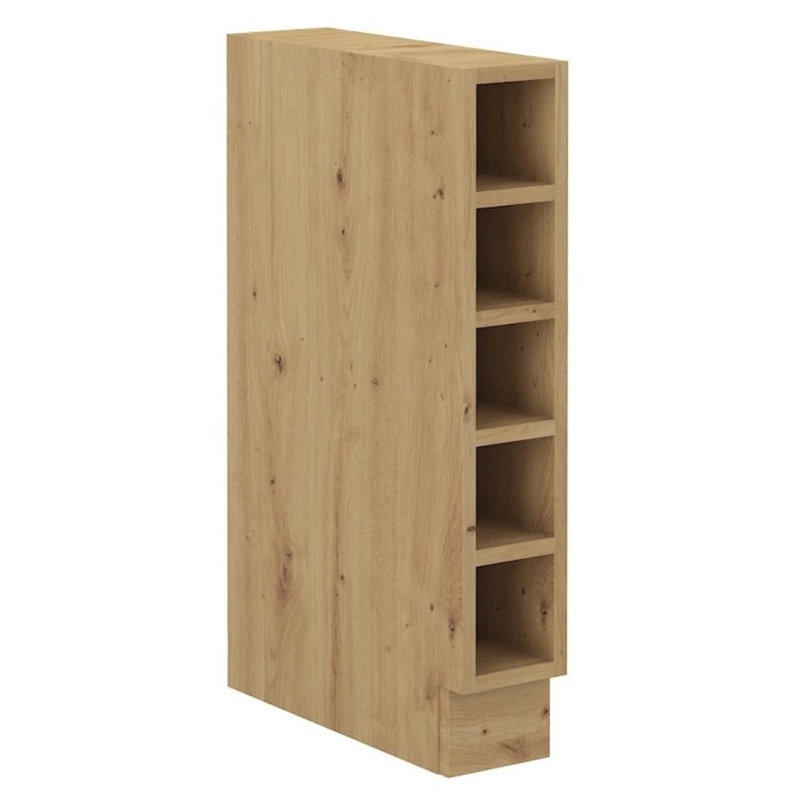 Cocina Luis blanca y roble artisan de 290x260 cm