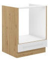 Cocina Luis blanca y roble artisan de 290x260 cm