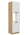 Cocina Luis blanca y roble artisan de 290x260 cm
