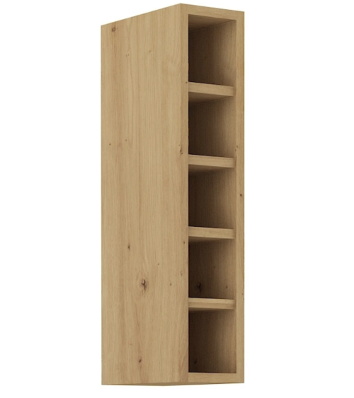 Cucina Luis bianca e rovere artisan 290x260 cm