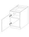 Cucina Scandi bianca e rovere 265x300x180 cm