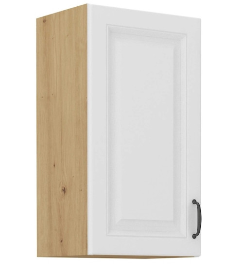 Cucina Scandi bianca e rovere 265x300x180 cm