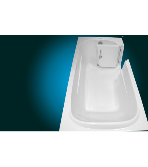 Baignoire à porte EULALIE 140/150/160 x76x60 cmpour personnes à mobilité reduite- baignoire design - mobilier salle de bain