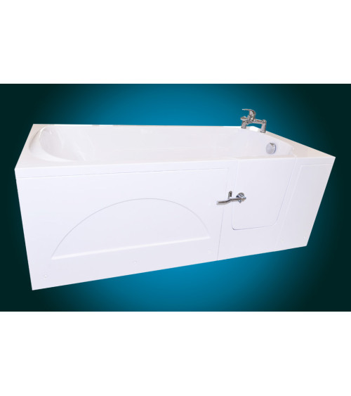 Baignoire à porte EULALIE 140/150/160 x76x60 cmpour personnes à mobilité reduite- baignoire design - mobilier salle de bain