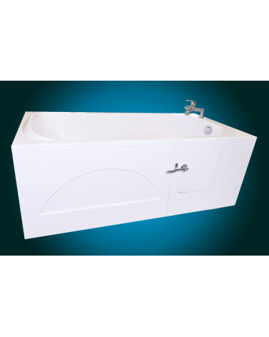 Baignoire à porte EULALIE 140/150/160 x76x60 cmpour personnes à mobilité reduite- baignoire design - mobilier salle de bain
