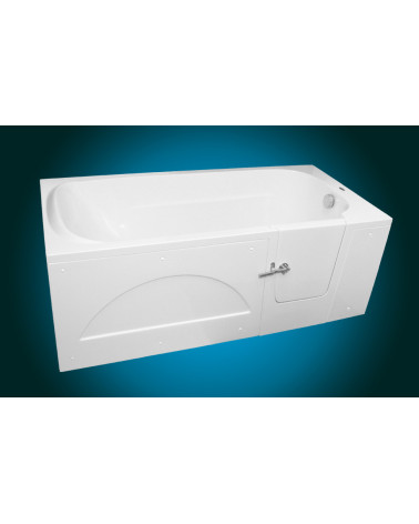 Baignoire à porte EULALIE porte à droite 140/150/160/170 x76x60 cm