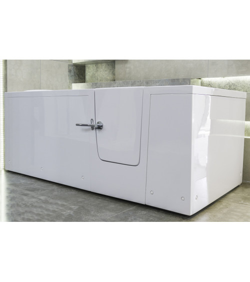 Baignoire à porte EULALIE 140/150/160 x76x60 cmpour personnes à mobilité reduite- baignoire design - mobilier salle de bain