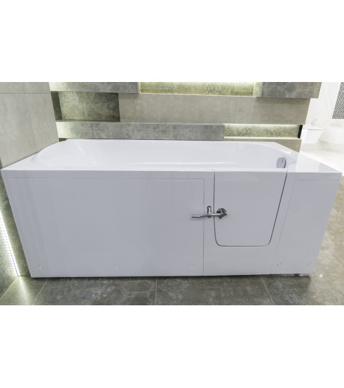 Baignoire à porte EULALIE 140/150/160 x76x60 cmpour personnes à mobilité reduite- baignoire design - mobilier salle de bain