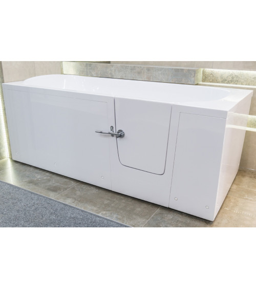 Baignoire à porte EULALIE 140/150/160 x76x60 cmpour personnes à mobilité reduite- baignoire design - mobilier salle de bain