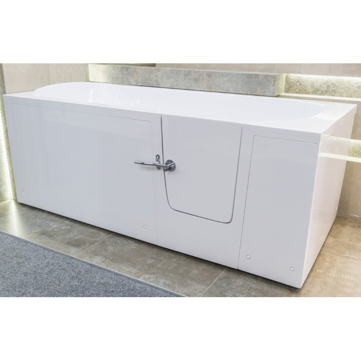 Baignoire à porte EULALIE porte à droite 140/150/160/170 x76x60 cm