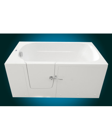Baignoire à porte EULALIE porte à gauche 140/150/160/170 x76x60 cm
