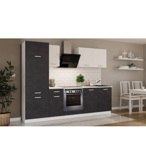 Cuisine Toni 260 cm blanc / matera