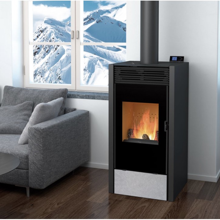 Stufa ibrida a legna e pellet Vision 10 kW