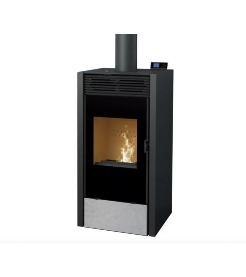 Pelletkachel - ZONDER ELEKTRICITEIT - GRATIS 6 kW kleur wit Europese productie op onze online shop