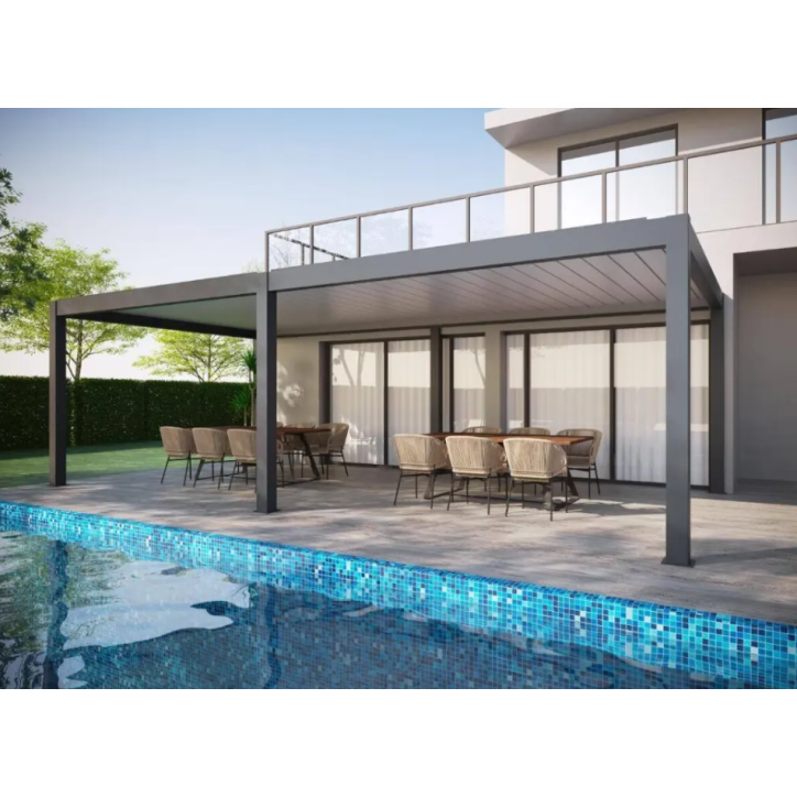 Pergola Patrice I - 6x3m en aluminium avec 2 stores Pergola Patrice I - 6x3m en aluminium avec 2 stores