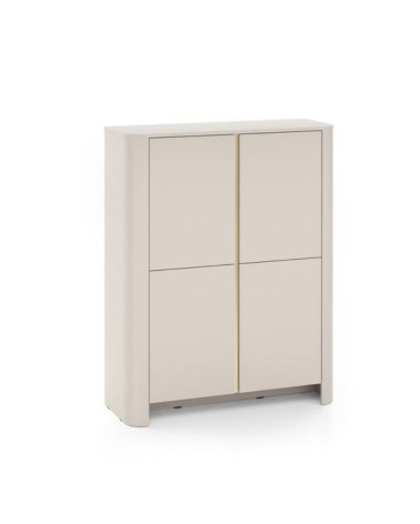 Vitrine Bari cachemire - 103x132x39 cm