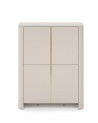 Vitrine Bari cachemire - 103x132x39 cm
