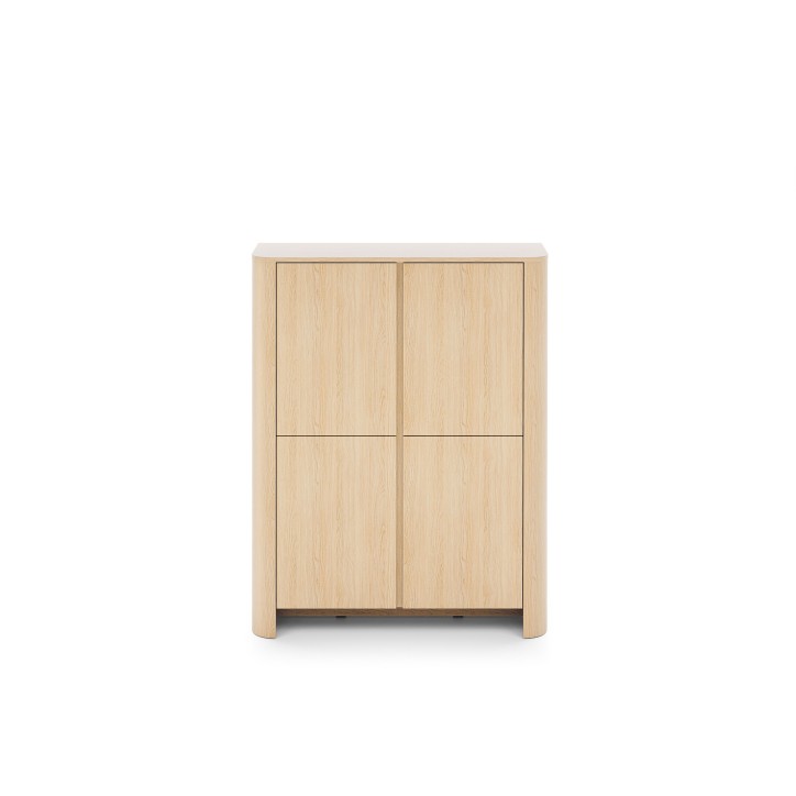 Vetrina Bari rovere - 103x132x39 cm