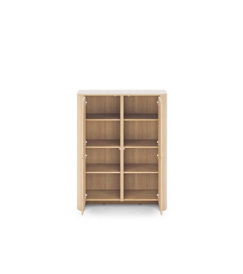 Vetrina Bari rovere - 103x132x39 cm
