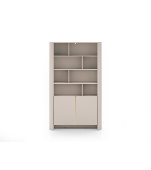 Odense licht eiken, zwart en gehard glas