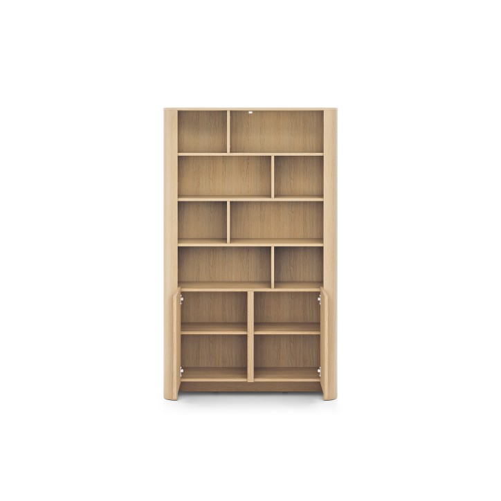 Vitrine Bari chêne - 103x160x39 cm