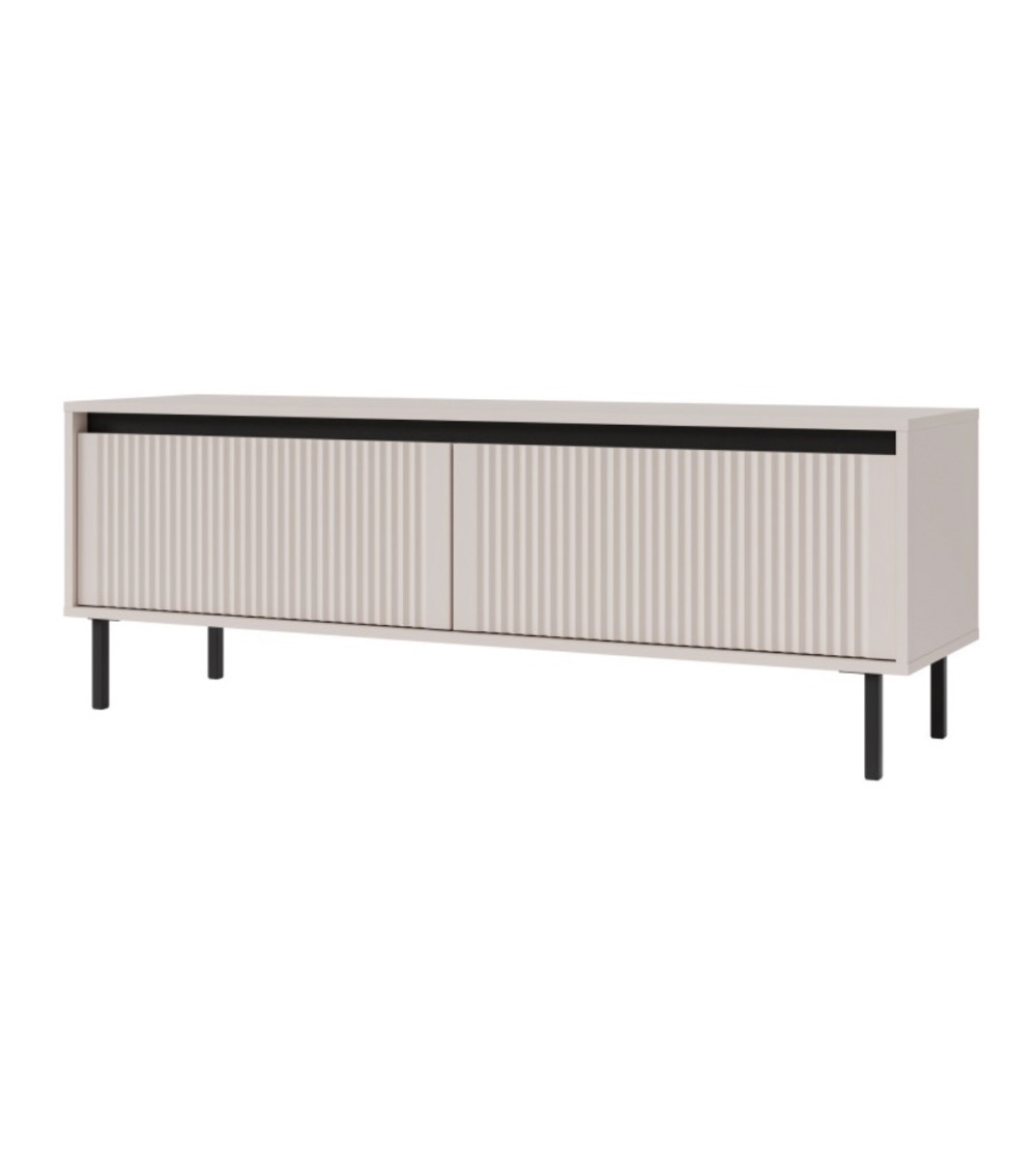 3-deurs buffetkast 154 x 40 x 75 cm Canadese eik-wit artik