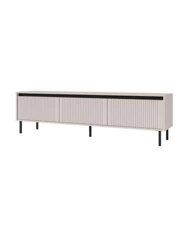 Buffet 3 portes 154 x 40 x 75 cm chêne canadian-blanc artik