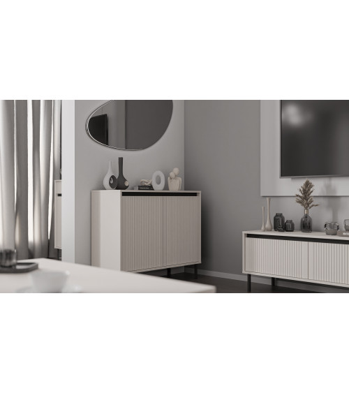 Conjunto Osaka cachemir - Aparador, Mueble de TV, Vitrina